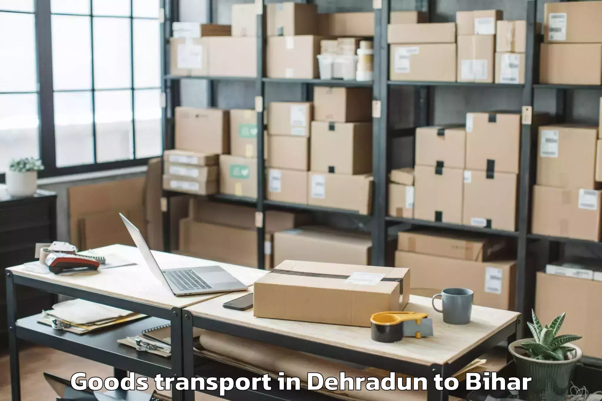 Book Your Dehradun to Manjhaul 3 Goods Transport Today